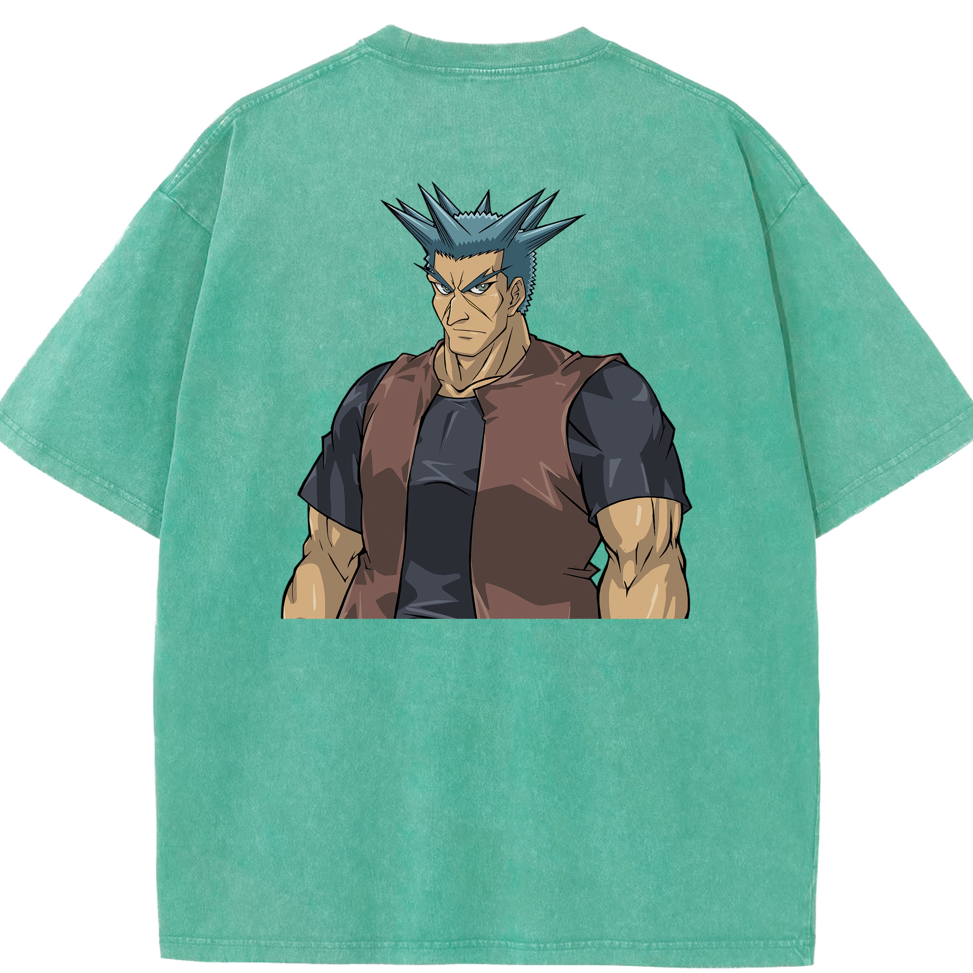 （画像用） 遊☆戯☆王 Yu-Gi-Oh! 綿100% ヴィンテージ風 半袖Tシャツ（背面プリント）